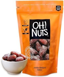 Medjool Dates Unpitted | 2 lb - Dried Fruit | No Sugar Added | Dehydrated Fruit Bites | Packed in New York Zip-Seal Bag for Exceptional Freshness by Oh Nuts