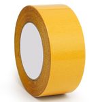 WINSOME Double Sided Carpet Tape, Rug Tape Strong Adhesive to Grip Hardwood, Tile, Laminate Floor with Size 50mm x 25m