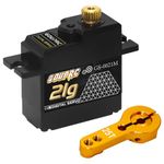 GOUPRC 21G Micro Digital Servo of Metal Gears with 25T Servo Horn for 1/14 1/16 1/18 RC Crawler Car Upgrade Servo Parts Model Boat Airplane Robot (1PC)