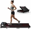 Lifelong Motorized 4.5 HP Foldable Walking Pad for Home | Treadmill for Home | 8 km/hr Speed | LED Display & Remote Control | Slim Under-Desk Walk Machine | 110 kg Capacity Ink Black