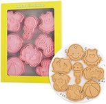 8 Pieces Cute Baby Cookie Moulds fo