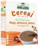 TummyFriendly Foods Organic Sprouted Ragi Almond Dates Porridge Mix | Made of Sprouted Ragi Powder for baby | Available in Trial Baby Packs too | Shelf-life 9 month | 200g (Dates)