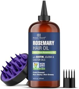 Botanic Hearth Hair Oil for Hair Growth | Rosemary Oil for Hair Growth with Biotin, Castor & Jojoba | Scalp Oil & Dry Scalp Treatment | Color Safe | All Hair Types | 16 Fl Oz