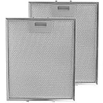 SPARES2GO Metal Mesh Filter for IKEA Cooker Hood/Kitchen Extractor Fan Vent (Pack of 2 Filters, Silver, 300 x 250 mm)