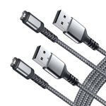 Itramax Charger Cable for Garmin Watch 1.2M 2Pack,Nylon Charging Power Cord for Fenix 5 5S 5X 6 6S 6X 7 7S 7X Plus,Forerunner 745 945 955 45 255 245 Music,Instinct,Approach S40 S60 S42,Venu,Vivoactive