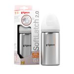 Pigeon Softlatch 2.0 Steel Bottle 250ml | Baby Feeding Bottle