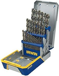 Irwin Tools 3018002 Cobalt M-35 Metal Index Drill Bit Set, 29 Piece