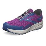 Brooks Women's Divide 4 Sneaker, Purple Navy Oyster, 5.5 UK