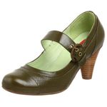 Miz Mooz Women's August Mary Jane Pump, Green, 9 UK