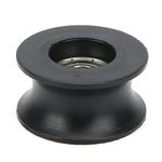 10 Pcs Roller Bearing Deep U‑Shaped Groove Nylon Coated Pulley Guide Rail U Groove Guide Wheel 608ZZ