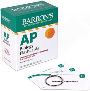 AP Biology Flashcards: Up-to-Date Review and Practice: + Sorting Ring for Custom Study (Barron's AP)