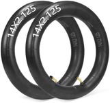 2-Pack 14x2.125 Bike Inner Tube,14 Inch E-Bike Tubes with Angled Valve Stem for Electric Bicycle, E-Bike and Electric Scooters