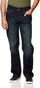 True Religion Men's Ricky Straight Leg Jean with Back Flap Pockets, Ggjd Last Call, 40W x 32L