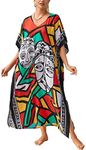 YouKD Maxi Dress V-Neck Kaftan Boho