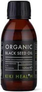 KIKI Health Organic Black Seed Oil | Cold Pressed | 2.4% Thymoquinone | Antioxidant for Immune Health, Brain Function, Joints, Digestion, Hair & Skin | Vegan, Gluten-Free, Non-GMO - 125ml