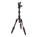 3 Legged Thing Legends Ray Kit Carbon Fibre Tripod - Travel-Friendly, Adjustable Camera Tripod with 3 Detachable Legs and Multiple Mounting Points (RAYKITDARK)