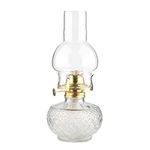 500ml Large Capacity Oil Lamp - Crystal Glass Chimney Kerosene Lamp Hurricane Paraffin Lantern With 5 Wick For Indoor Kitchen Use