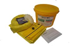 10 Litre Chemical Spill Kit in a Durable Plastic Tub - Ideal for Acid, Alkali, and Caustic Spill Response