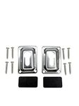 Pactrade Marine Flush Mounting Universal Set for Pontoon Boat Removable Ladder