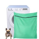 miuse Pet Laundry Bag for Washing Machine Petwear Wash Bag- Keep Your Washing Machine Free from Hair - Ideal for Dogs, Cats, Horses's Towels, Blankets, Toys, Harness & More(Green)