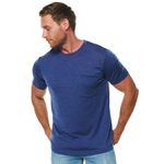 Merino Wool T-Shirt Mens - Short Sleeve Merino Wool Shirts for Men - Sport Merino Lightweight Base Layer Hiking Tshirt (Medium, Windsor Blue Pocket Shirt)