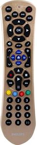 Philips Universal Remote Control for Samsung, Vizio, LG, Sony, Sharp, Roku, Apple TV, RCA, Panasonic, Smart TVs, Streaming Players, Blu-ray, DVD, Simple Setup, 4 Device, Gold, SRP2014C/27