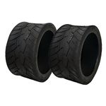 SET OF TWO: Tubeless Type Street Tire Size 17x8-12 (Front or Rear) for Golf Cart, Honda Ruckus, Maddog Ruckus Clone and ATV/UTV Vehicles