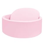 SHJADE Ball Pit for Toddlers, 35.4"x 11.8" Foam Ball Pits, Indoor Soft Round Baby Playpen for Children, Ideal Gift for Toddlers, Pink, (Balls not Included)