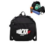 WHACKK Attack Soccer Football Equipment Bags|Basketball Volleyball Bags |Adjustable Strap Backpack |Easy Access Pocket Mesh Bottle Holders | Ball Bag |Kitbag |Bag (Black., 12L)