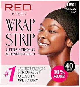 Red by Kiss Wrap Strip, Ultra Strong 2X Longer Stretch, 44 Strips Lab-Test Proven Strongest Quality for Wet/Dry