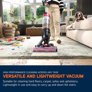 Vax Mach Air Upright Vacuum Cleaner – Lightweight, Red