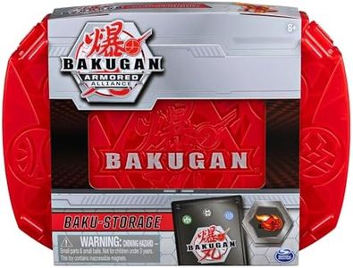 Bakugan, Baku-Storage Case with Dragonoid Collectible Action Figure and Trading Card, Red