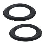 Dnyta 2 Pcs Perforated Rubber Speaker Foam Edge, 10 Inch Subwoofer Speaker Surround Rings Speaker Repair Replacement Parts