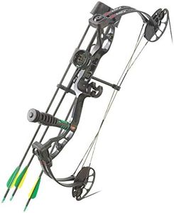 PSE ARCHERY Mini Burner Compound Bow-Hunting-Arrow-Set - Left Hand - Black - 25-40