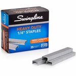 Swingline S.F. 39 Heavy Duty Staples, 0.25 Inch Leg Length, 25 Sheet Capacity, 5,000 Staples per Box, Silver (S7079394E)