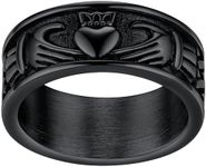 Women's Claddagh Irish Ring Love Heart Celtic Knot Crown Engagement Wedding Band Size 13 Hypoallergenic Lead Safe