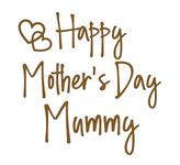 Mother's Day Vinyl Decal perfect for balloons (Gold)