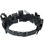 ATPEAM Security Guard Equipment Belt 10 in 1 Multifunctional Tactical Duty Belt Adjustable Utility Belt for Sport Enthusiasts