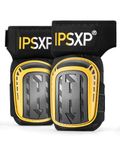 IPSXP Professional Knee Pads for Work,Gardening & Construction Knee Pads for Men and Women with Thick Double Gel Cushion, Strong Adjustable Non-Slip Straps,1 Pair