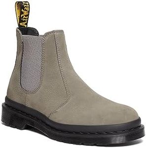 Dr. Martens Unisex Chelsea Boot, Nickel Grey Milled Nubuck Wp, 13 US Women