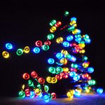 JnDee Safe Voltage 200 Bright LEDs 20M Multi Colours Christmas Fairy Lights, 8 Modes/Memory /10M Lead