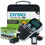 DYMO LabelManager 420P High Performance Rechargeable Portable Label Maker Kit, ABC Keyboard with 4 Rolls of D1 Labels & Carrying Case