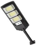 kh Acrylic Solar Street Lights Outdoor Waterproof 144 LED 60 W Solar Dusk to Dawn Flood Light Outside Solar Powered Security Exterior Wall Mount Lamp Motion Sensor Remote Control (Pack of 1)