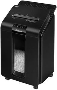 Fellowes Paper Shredder for Home Office Use - 100 Sheet Auto Feed, 10 Sheet Manual Feed Mini Cut Shredder - AutoMax 100M Hybrid Shredder with Sleep Mode Feature & 23L Bin - Advanced Security P4, Black