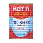 Mutti Crushed Tomatoes (Polpa), 14 oz. | 3 Pack | Italy’s #1 Brand of Tomatoes | Fresh Taste for Cooking | Canned Tomatoes | Vegan Friendly & Gluten Free | No Additives or Preservatives
