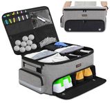 CYUREAY Golf Trunk Organizer for Car, 2 Layer Golf Trunk Organizer with Separate Ventilated Shoe Compartment, Black Golf Car Organizer for Golf Accessories, Golf Gifts for Men Women (Grey)