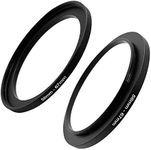 58mm-67mm Step Up Ring(58mm Lens to 67mm Filter, Hood,Lens Converter and Other Accessories) (2 Packs), Fire Rock 58-67 Aerometal Camera Lens Filter Adapter Ring