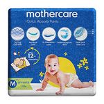 Mothercare Quick Absorb Diaper Pants for Babies, Medium (7-12 Kg), 50 Count, Anti Rash Layer, Wide Absorption Area