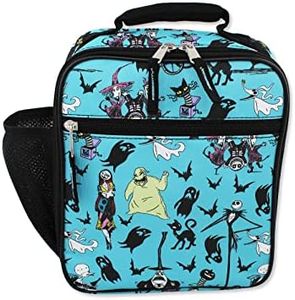 Disney Nightmare Before Christmas Boys Girls Soft Insulated School Lunch Box (One Size, Teal)