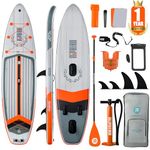 Niphean Inflatable Stand Up Paddle Board with Balanced Wing Design and Durable SUP Accessories, 11’ Stable Inflatable Paddle Boards for Adults & Youth of All Skill Levels